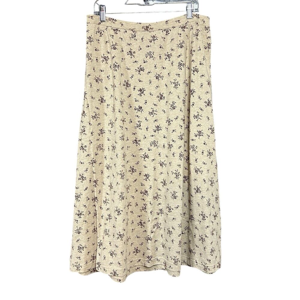 Brown Floral Skirt